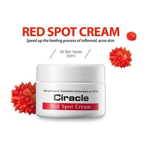 Kem làm giảm mụn sưng đỏ, mụn mủ Ciracle Red Spot Cream 30g