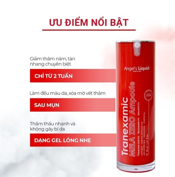 Tinh Chất Angel’s Liquid Tranexamic Mela Zero 30ml