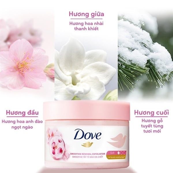 Tẩy Tế Bào Chết Dove Moisturizing Body Scrub 298g