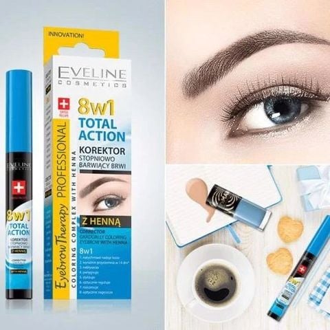 Dưỡng Chân Mày 8B1 Eveline Total Action Eyebrow Therapy