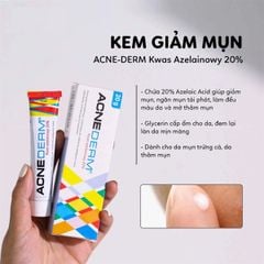 Kem Trị Mụn Unia Acne-Derm Kwas Azelainowy 20% 20g