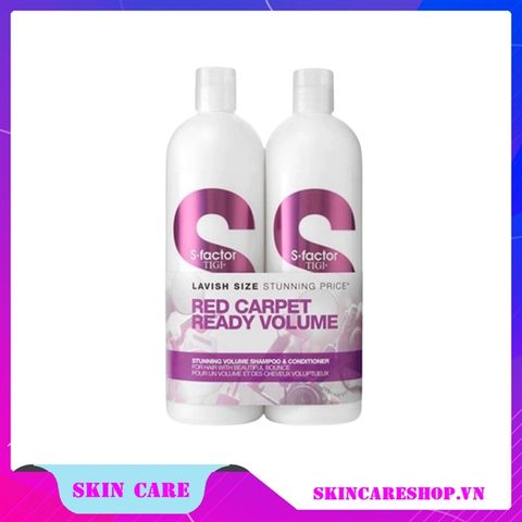 Bộ Gội Xả Tigi Red Carpet Ready Volume S-factor (750mlx2)