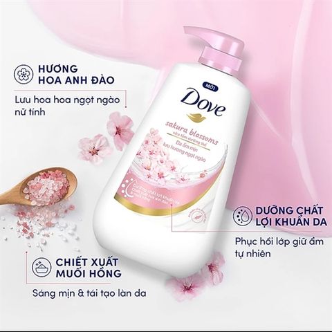 Sữa Tắm Dưỡng Thể Dove Sakura Blossoms 500g