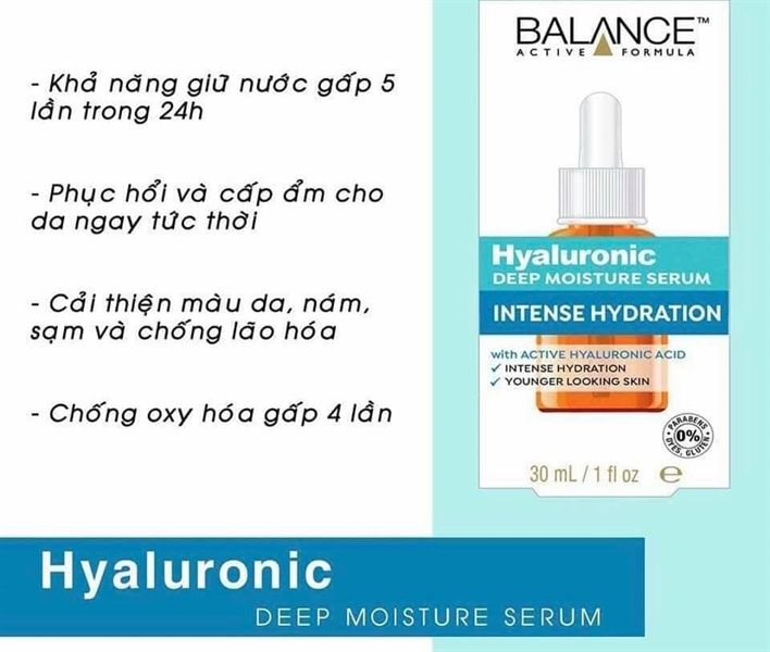 Tinh Chất Balance Hyaluronic Deep Moisture Serum 30ml