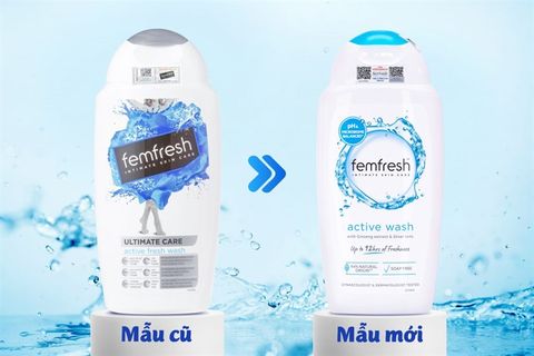 Dung dịch vệ sinh phụ nữ Femfresh Untimate Care Active Fresh Wash 250ml
