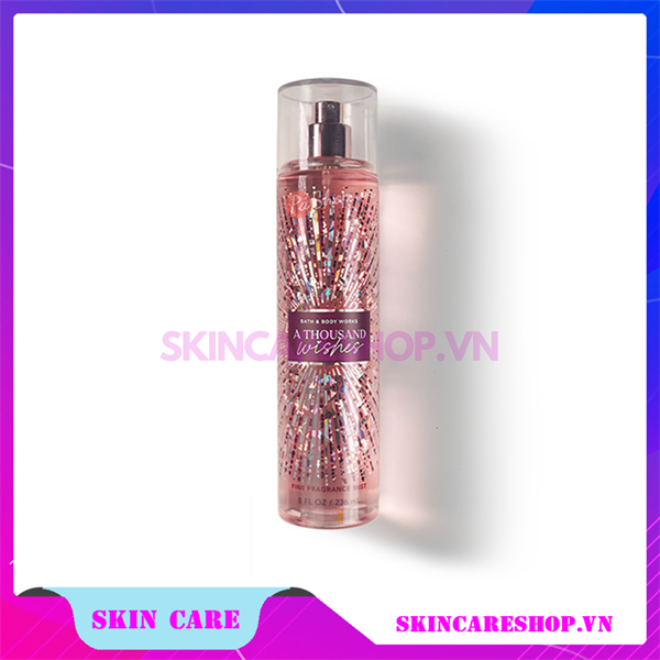 Xịt Thơm Body mist Bath & Body Works A Thousand Wishes