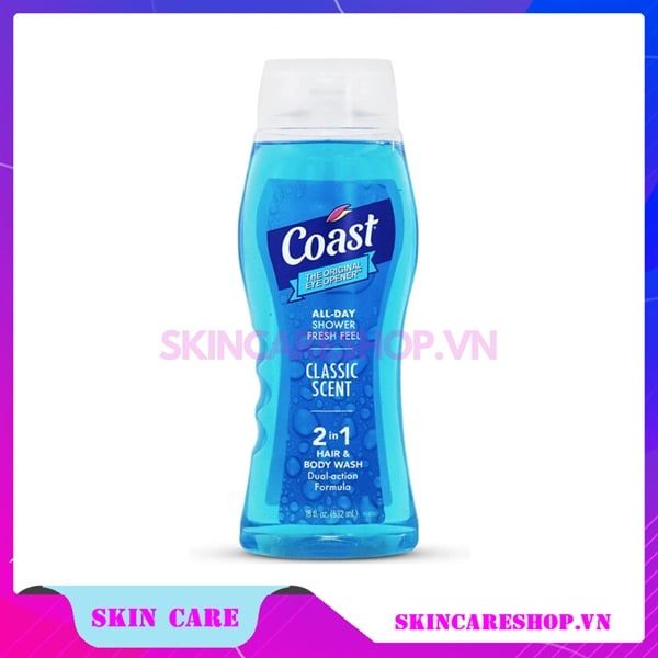 Sữa Tắm Gội Dành Cho Nam Coast Classic Scent Hair & Body Wash 532ml