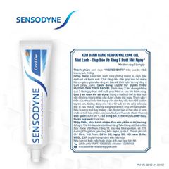 Kem đánh răng Sensodyne Cool Gel 100g