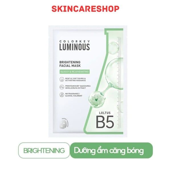 Hộp 10 Mặt Nạ Colorkey Luminous B5 Facial Mask 25ml