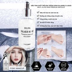 Tinh Chất Tái Tạo Da Sáng Mịn, Ngừa Lão Hóa Tinh Chất Bạc Angel's Liquid 99.9% Silver Nine Premium Ampoule 100ml