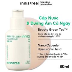 Tinh Chất Trà Xanh Cấp ẩm, Phục hồi da Innisfree Green Tea Seed Hyaluronic Acid Serum