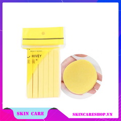 Mút Nở Rửa Mặt Chivey Nhật Bản 12 Miếng/Gói