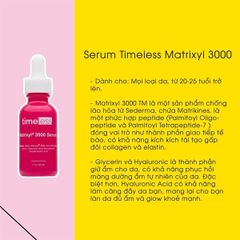 Serum Dưỡng Ẩm Chống Lão Hóa Timeless Matrixyl 3000 30ml