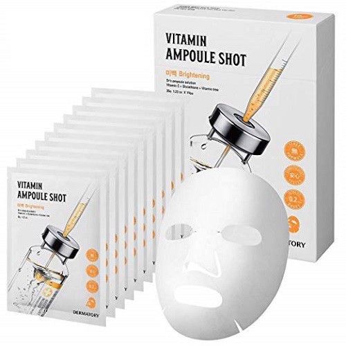 Mặt Nạ Dermatory Vitamin Ampoule Shot Brightening