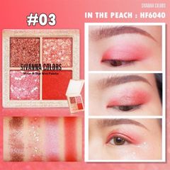 Phấn mắt nhũ kim tuyến Sivanna Colors Moon Star Mini Palette HF6040