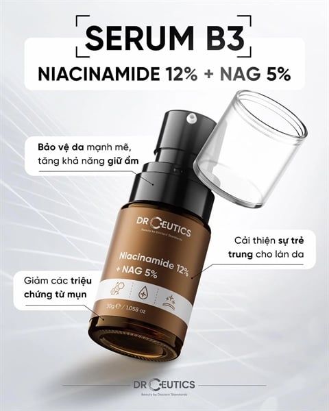 Tinh Chất DrCeutics Niacinamide 12% + NAG 5% 30ml