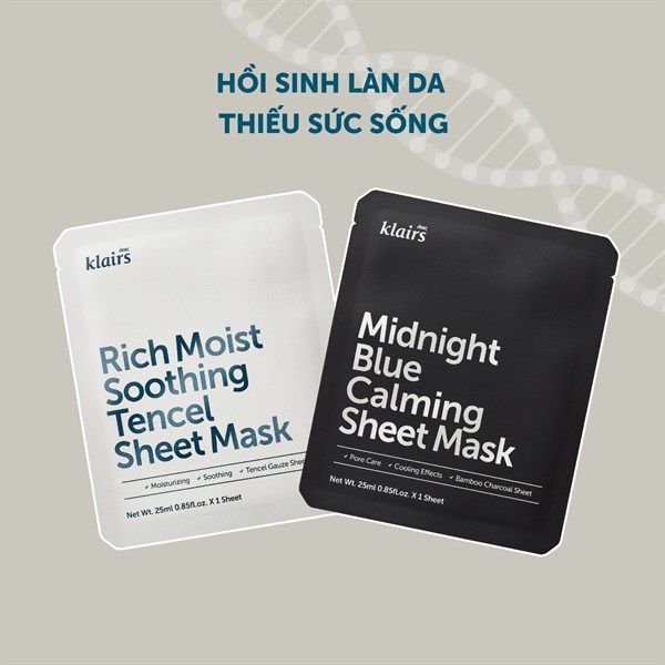 Mặt Nạ Klairs Rich Moist Soothing Tencel Sheet Mask 25ml