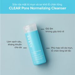 Sữa rửa mặt dạng gel ngăn ngừa mụn Paula’s Choice Clear Pore Normalizing Cleanser 177 ml