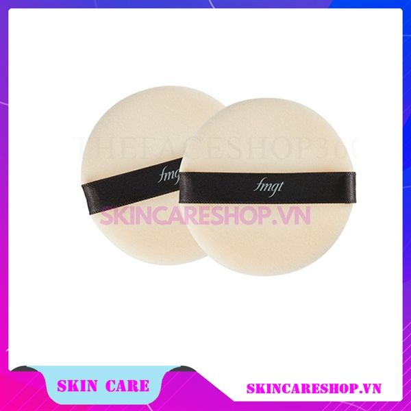 Bông Mút The Face Shop Daily Beauty Tools Round Flocked Puffs 2pcs