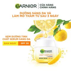 Kem Dưỡng Garnier Light Complete Speed Serum Cream SPF30 18ml