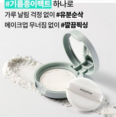 Phấn nén kiềm dầu innisfree No Sebum Mineral Pact 8.5g