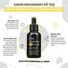 Tinh Chất Niacinamide 20% + Zinc 1% Tiam Pore Minimizing 21 Serum 40ml