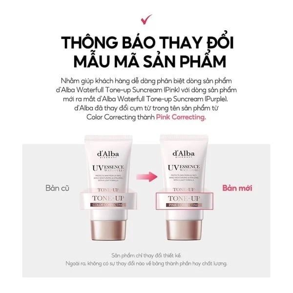 Kem Chống Nắng D'alba Waterfull Tone-Up Sun Cream 50ml