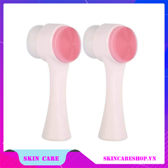 Cọ rửa mặt 2 đầu 3D massage làm sạch sâu phong Cách Hàn Quốc
