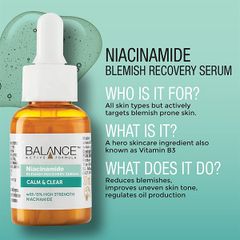 Tinh Chất Ngừa Mụn Mờ Thâm Balance Active Formula Niacinamide Blemish Recovery Serum 30ml