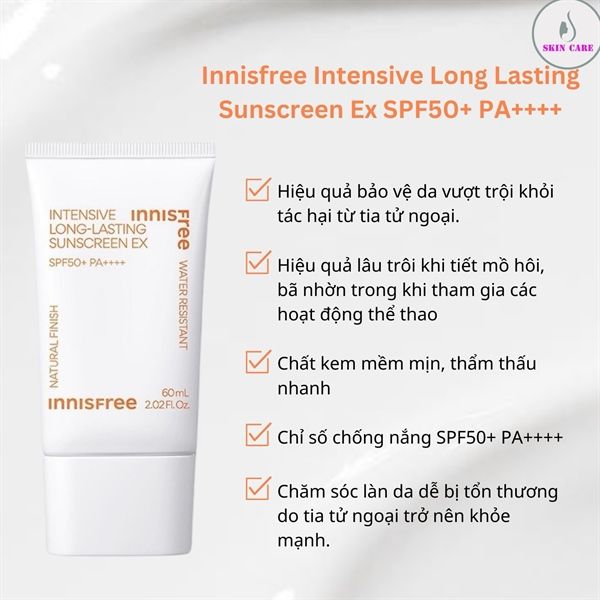 Kem Chống Nắng Innisfree Intensive Long-Lasting Sunscreen EX 60ml