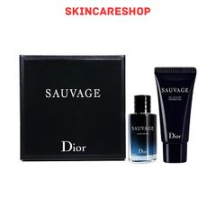 Set 2 Món Nước Hoa Và Sữa Tắm Dior Sauvage EDP (EDP 10ml & Gel 20ml)