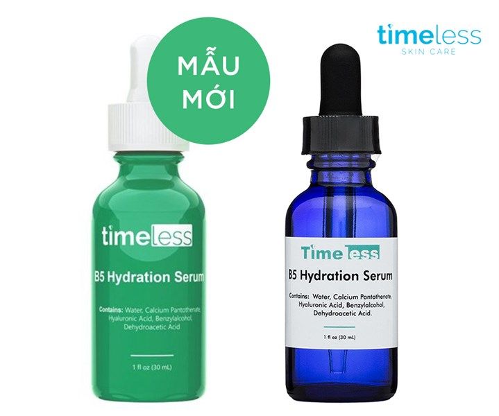 Tinh Chất Cấp Nước & Phục Hồi Da Timeless Vitamin B5 Serum + Hyaluronic Acid 30ml