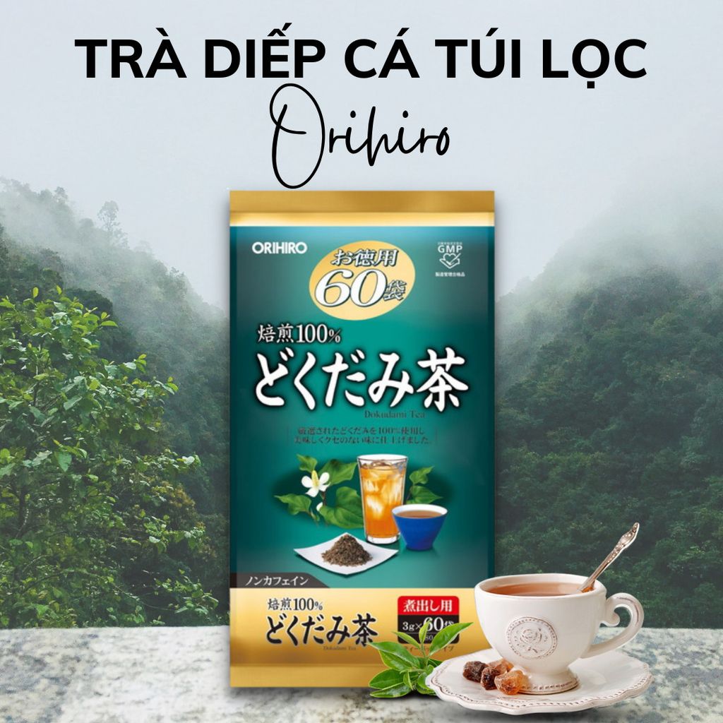 Trà Diếp Cá Thải Độc Orihiro Dokudami Tea 180g