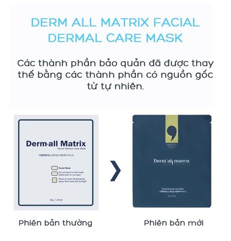 Mặt Nạ Dưỡng Trắng, Chống Lão Hóa Da Derm-All Matrix Mask 35g