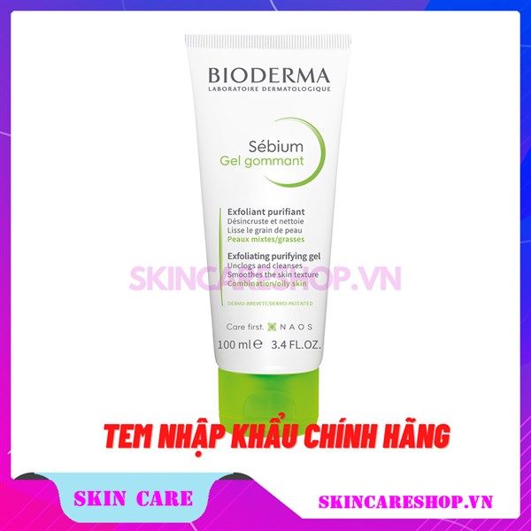 Gel Tẩy Tế Bào Chết Bioderma Sébium Gel Gommant 100ml