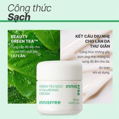 Kem Dưỡng Innisfree Green Tea Seed Hyaluronic Cream 50ml