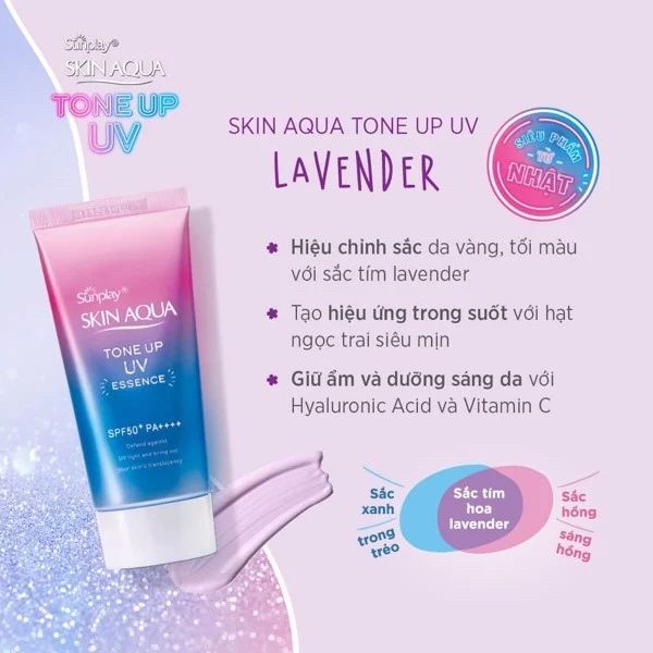 Kem chống nắng hiệu Chỉnh Sắc Da Sunplay Skin Aqua Tone Up UV Essence SPF50+ PA++++ 50g