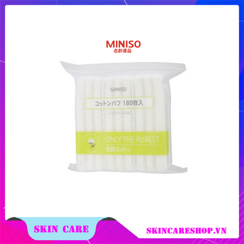 Bông tẩy trang Miniso 180 miếng