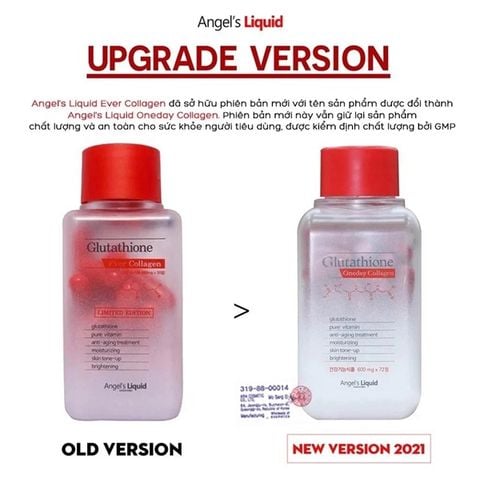 Viên Uống Dưỡng Trắng Angel's Liquid Glutathione Oneday Collagen 72 Viên