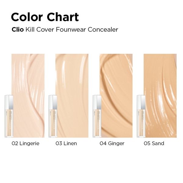 Che Khuyết Điểm Clio Kill Cover Founwear Concealer 6g