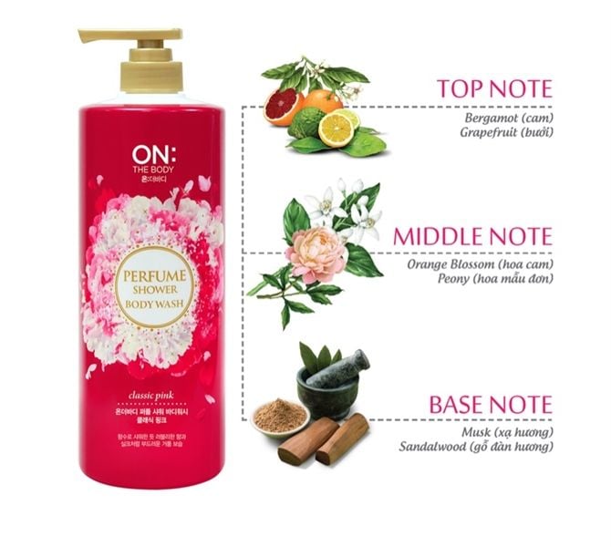 Sữa Tắm ON: THE BODY Perfume Shower Body Wash