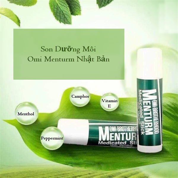 Son Dưỡng Omi Brotherhood Menturm Medicated Stick With Menthol