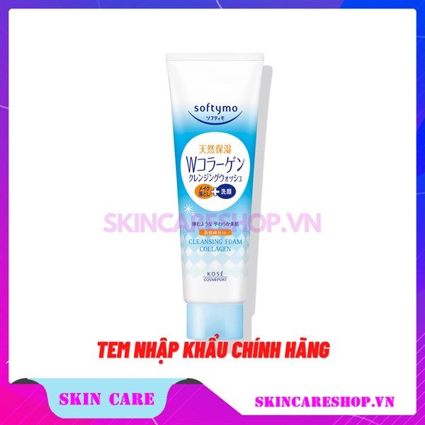 Bọt Rửa Mặt & Tẩy Trang Kosé Softymo 190g