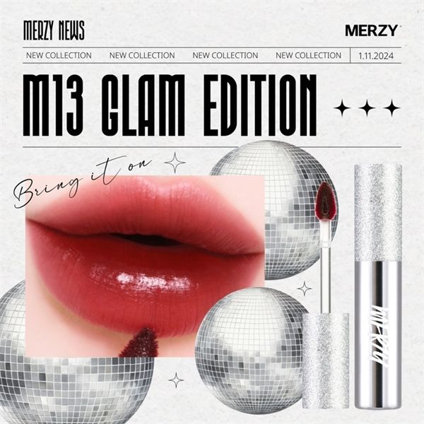 Son Kem Merzy Mellow Tint Glam Edition-M13 Vapor Red