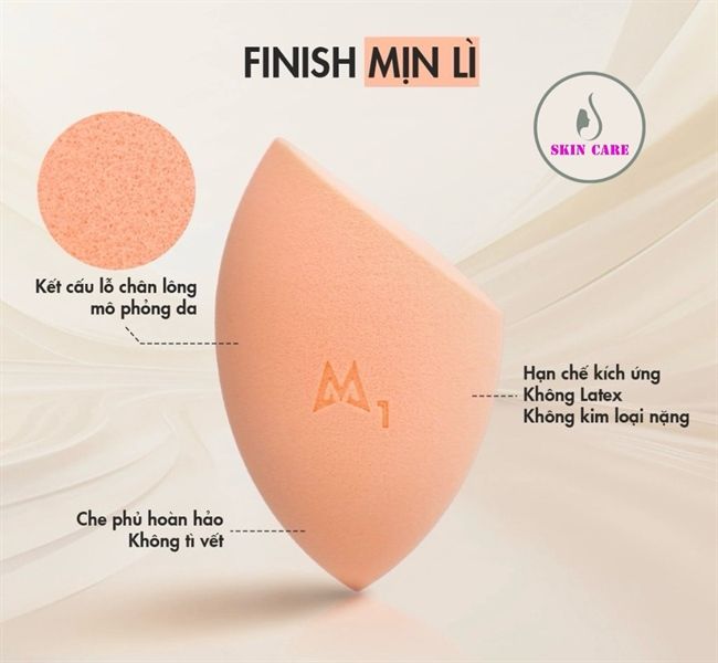 Mút Trang Điểm Mastige Kháng Khuẩn
