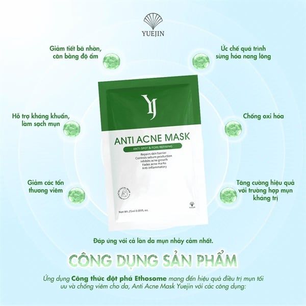 Mặt nạ giảm mụn Yuejin Anti Acne Mask 25ml