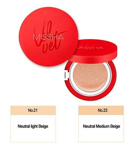 Phấn Nước Mỏng Mịn, Che Phủ Tốt, Lâu Trôi Missha Velvet Finish Cushion SPF50+ PA+++