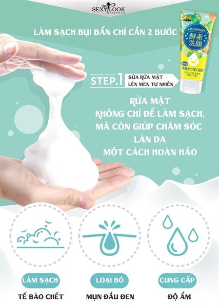 Sữa Rửa Mặt Lên Men SexyLook Enzyme Facial Cleanser 120g