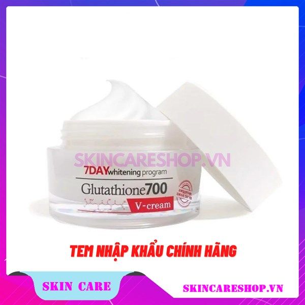 Kem Trắng Da Angels Liquid 7Day Whitening Program Glutathione 700 V-Cream 50ml