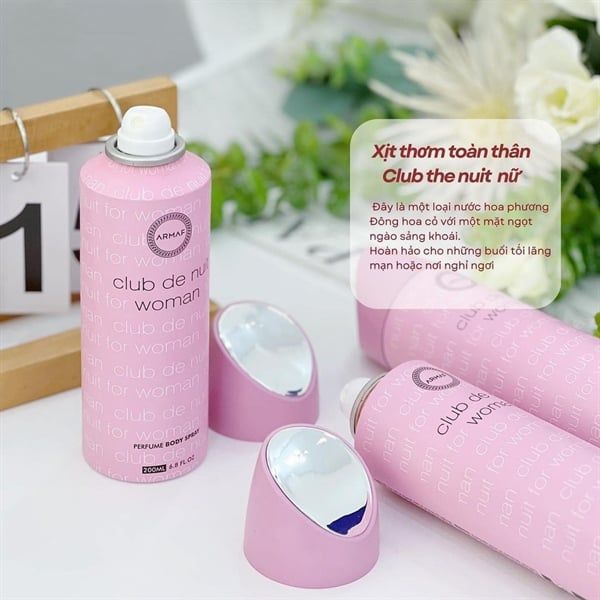 Xịt Thơm Armaf Club De Nuit Body Spray For Women 200ml